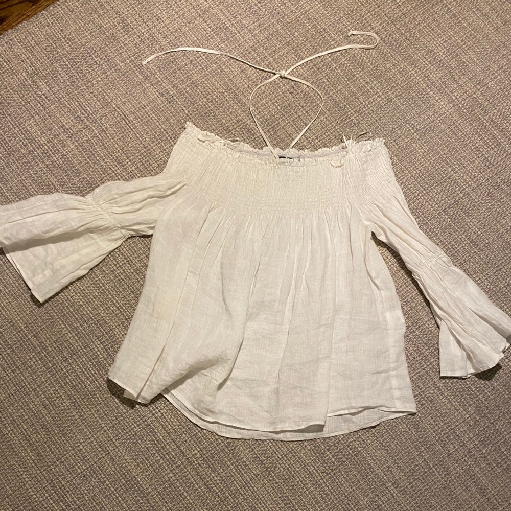 zara off the shoulder top